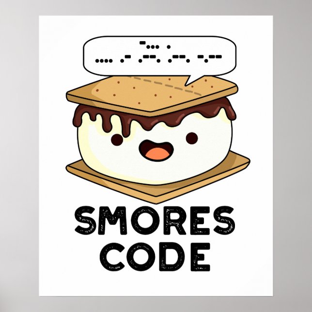 Affiche Smores Code Funny Food Pun (Devant)
