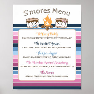 Affiche S'Mores, le sexe révèle le menu modifiable