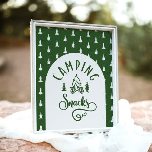 Affiche Snacks de camping Un heureux anniversaire de campi