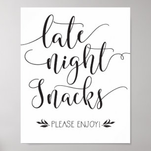 Affiche Snacks de fin de nuit Symbole préféré