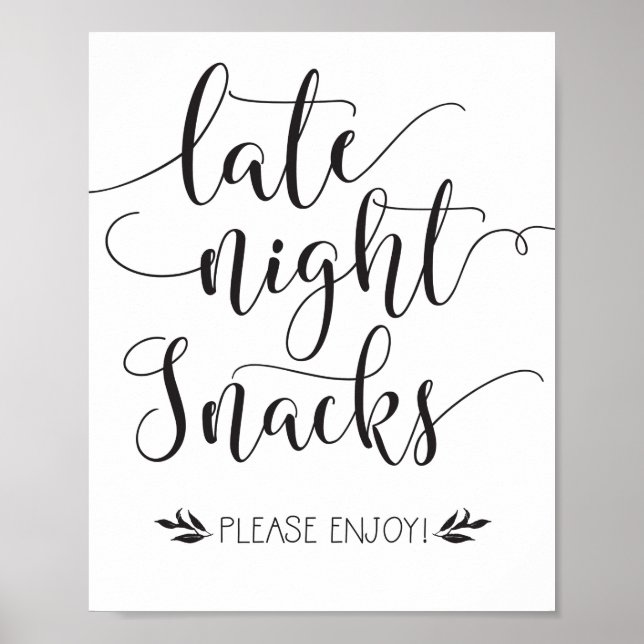 Affiche Snacks de fin de nuit Symbole préféré (Devant)