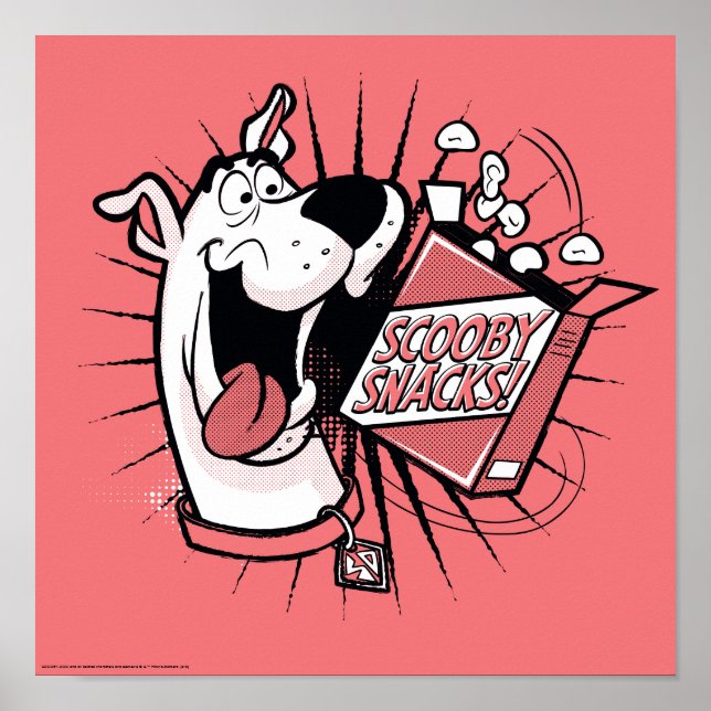 Affiche Snacks Scooby Doo demi-teinte Scooby (Devant)