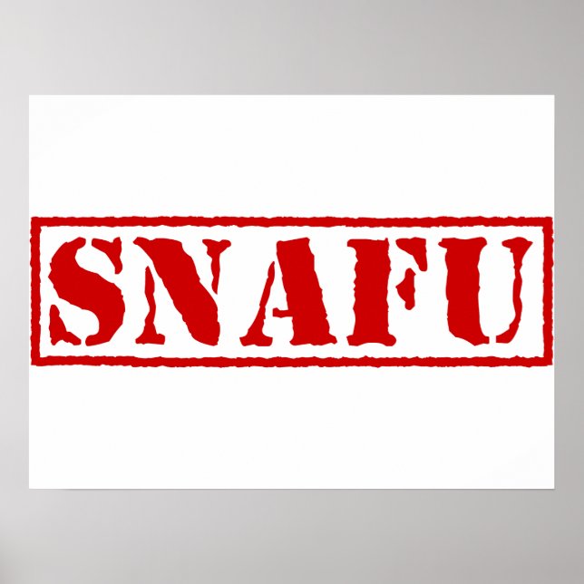AFFICHE SNAFU (Devant)