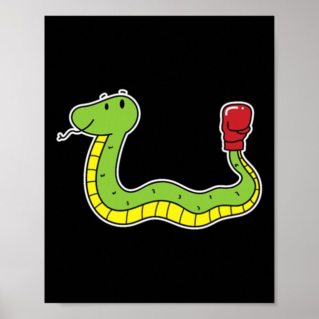 Affiche Snake fait la boxe (Devant)