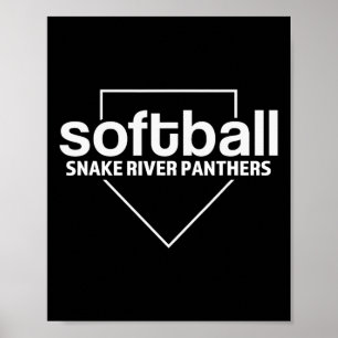 Affiche Snake River Panthers Softll Plaque de base