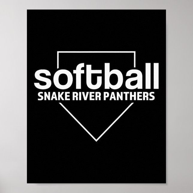 Affiche Snake River Panthers Softll Plaque de base  (Devant)