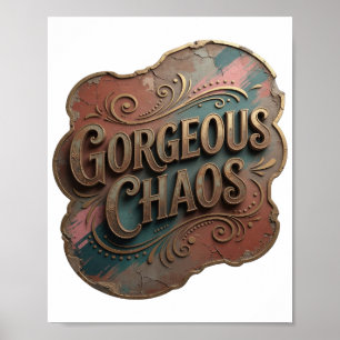 Affiche Snappy Gold GORGEOUS CHAOS