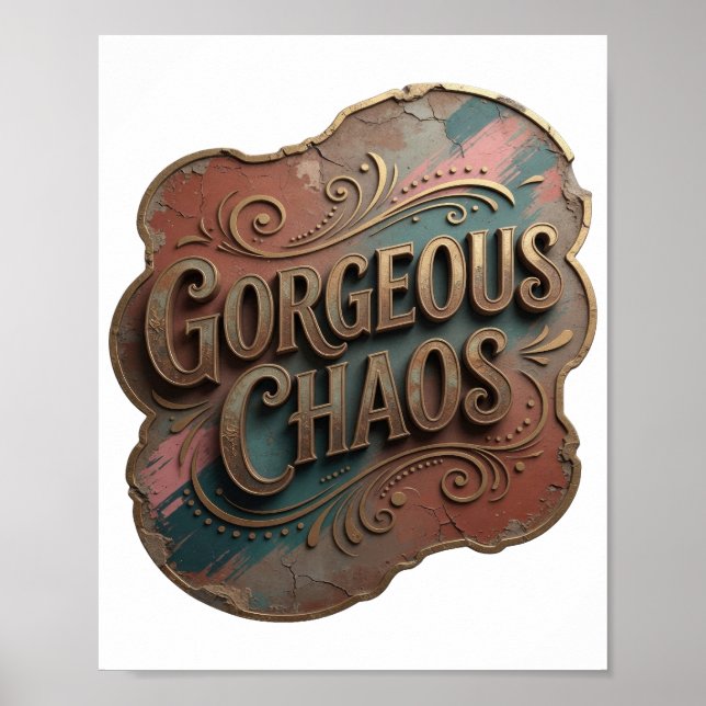 Affiche Snappy Gold GORGEOUS CHAOS (Devant)