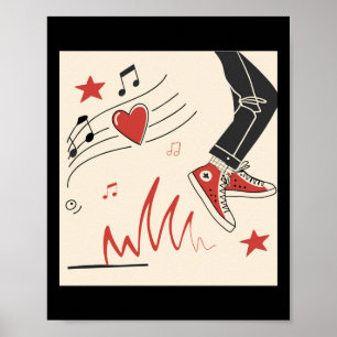 Affiche Snicker Music Colorful Expressive Art numérique Il