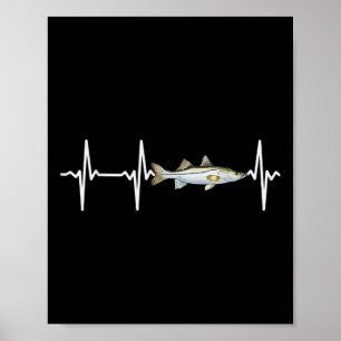 Affiche Snook Battement de coeur pour les amateurs de pêch