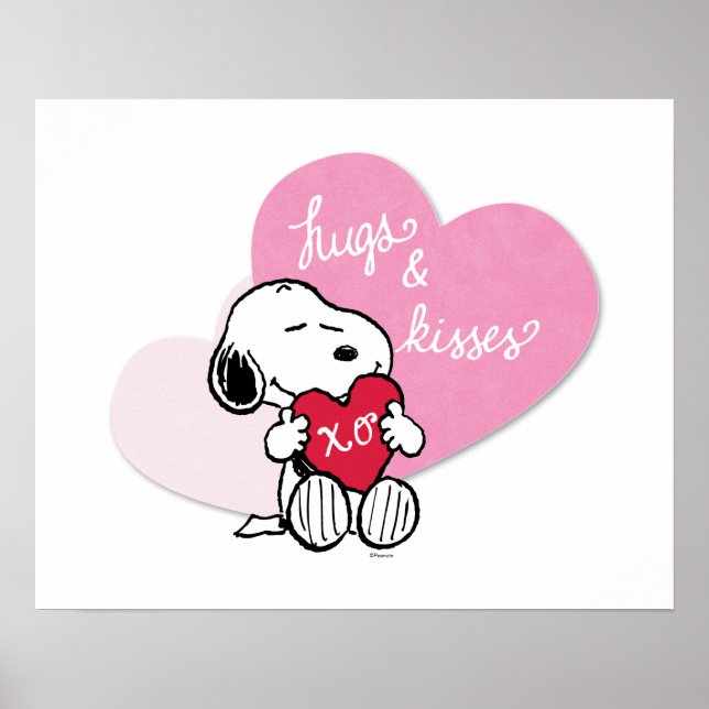 Affiche Snoopy Hugs & Kisses (Devant)