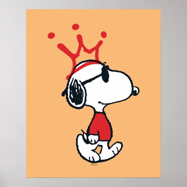 Affiche Snoopy - Joe Cool Crown (Devant)