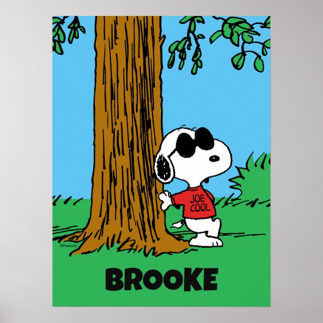 Affiche Snoopy "Joe Cool" debout (Devant)