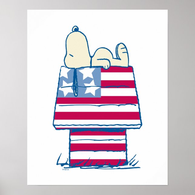 Affiche Snoopy sur 4 juillet Dog House (Devant)