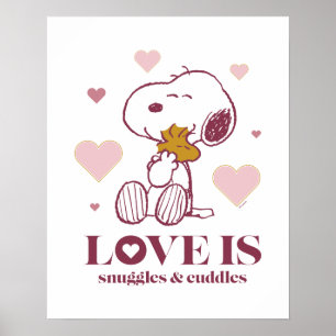 Affiche Snoopy & Woodstock - L'amour c'est des lunettes et