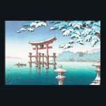 Affiche Snow at Miyajima hanga winter scenery watererscape<br><div class="desc">Snow at Miyajima hanga winter scenery watererscape</div>