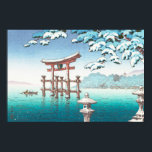 Affiche Snow at Miyajima hanga winter scenery watererscape<br><div class="desc">Snow at Miyajima hanga winter scenery watererscape</div>