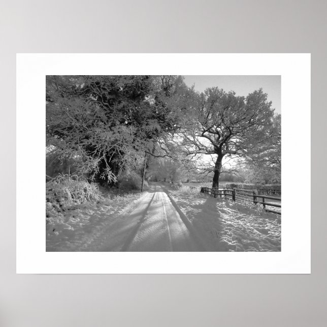 Affiche Snow Landscape: Cheshire (Devant)