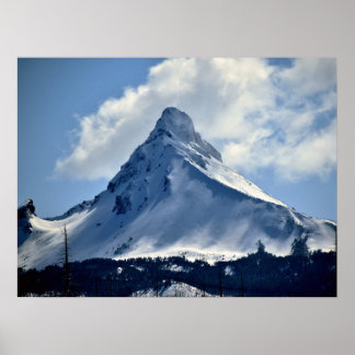 Affiche Snow Peak en lumière latérale