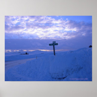 Affiche Snow & sunset