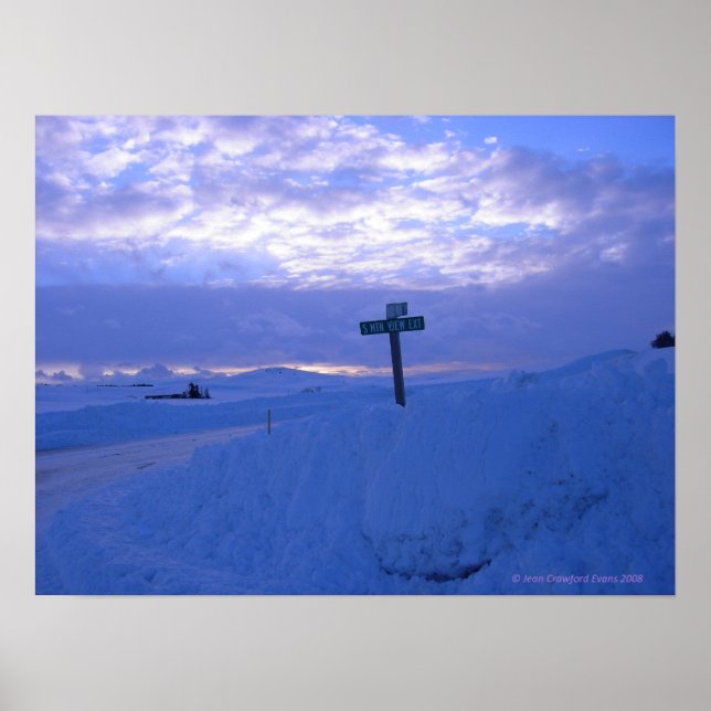 Affiche Snow & sunset (Devant)