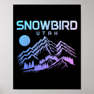 Affiche Snowbird Utah Ski Sports d'hiver Ski Skieur _2