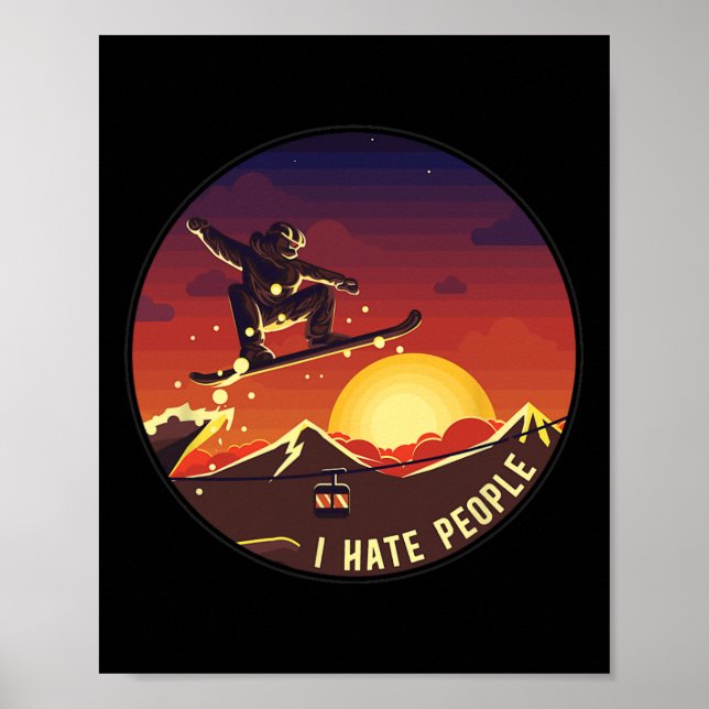 Affiche Snowboard (Devant)