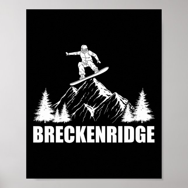 Affiche Snowboard Breckenridge Colorado Snowboard (Devant)