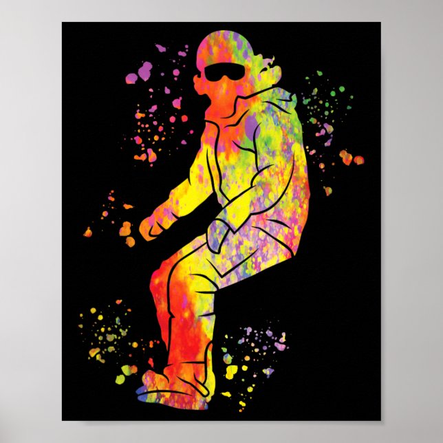 Affiche Snowboard coloré Snowboard Snowboard 41 (Devant)
