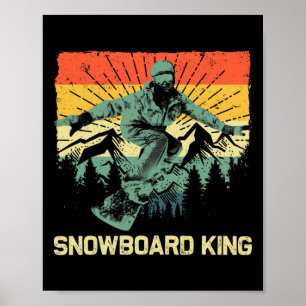 Affiche Snowboard cool Pour Hommes Papa Snowboard Ski Sno