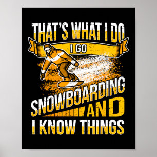 Affiche Snowboard cool - Snowboard