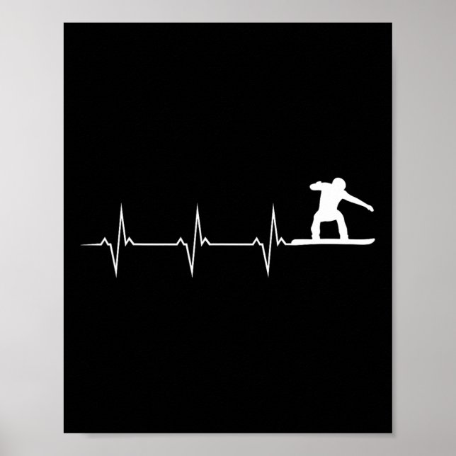 Affiche Snowboard Heartbeat - Snowboard (Devant)