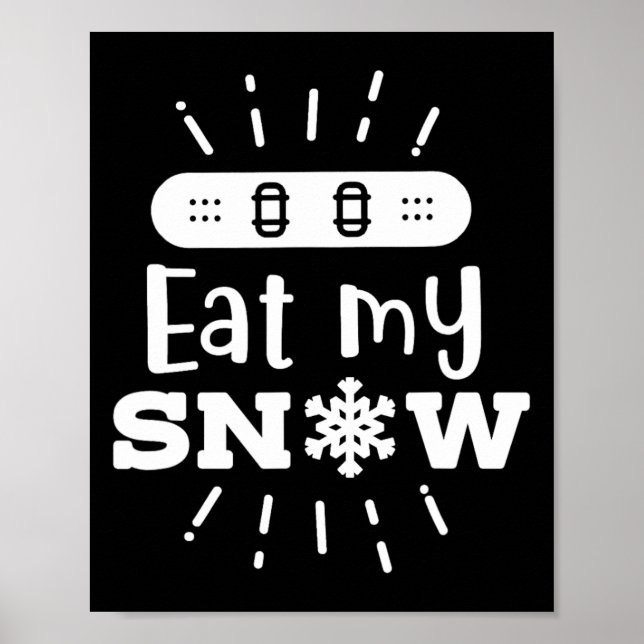 Affiche Snowboard Mange My Snow Snowboard (Devant)