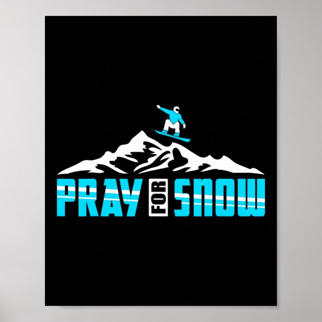 Affiche Snowboard pour Pray Snow Jesus (Devant)