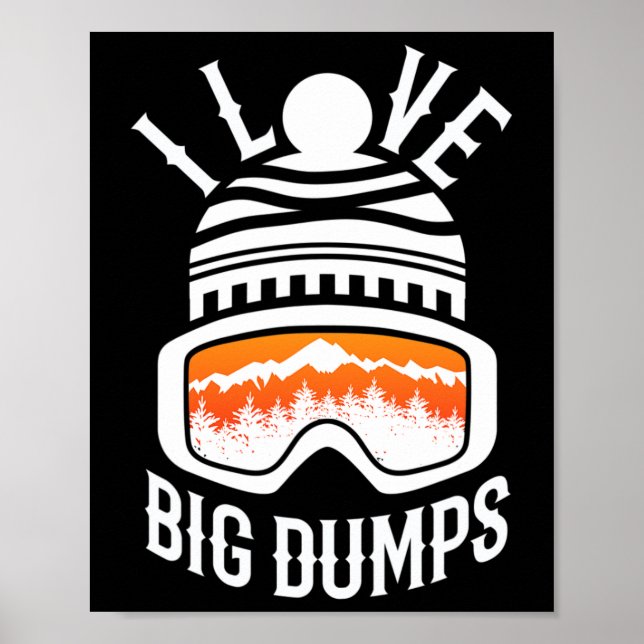 Affiche Snowboard Ski Snowboard Funny Snowboard (Devant)
