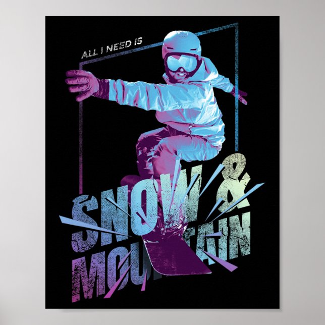 Affiche Snowboard Snowboard (Devant)