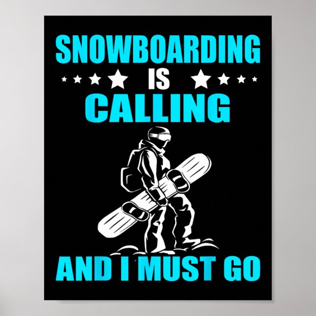 Affiche Snowboard Snowboard Appelle Snowboard Wint (Devant)