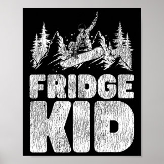 Affiche Snowboard Snowboard Frigo Kid