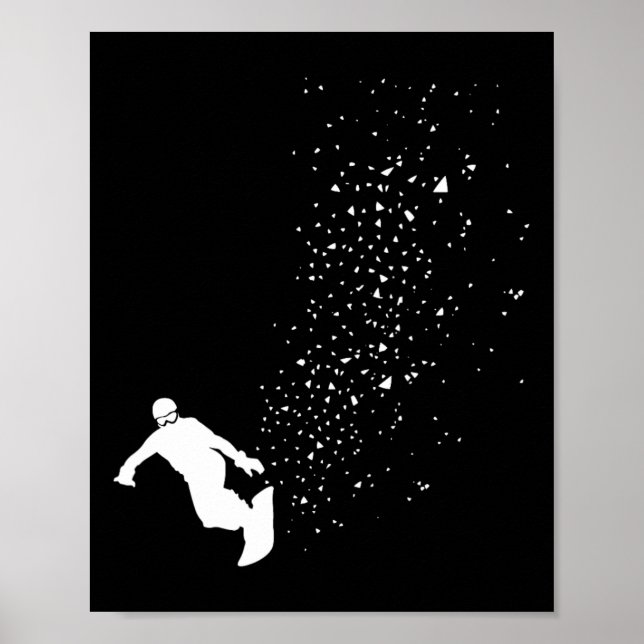 Affiche Snowboard - Snowboard hiver Snowboard Freestyle So (Devant)