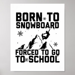 Affiche Snowboard Snowboard Snowboard Cadeaux de ski