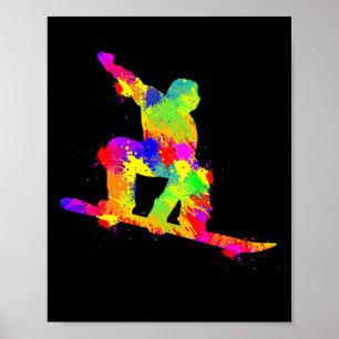 Affiche Snowboard Snowboardeur Snowboard Garçons Enfants H
