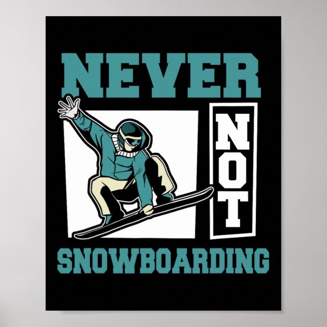 Affiche Snowboard Sports d'hiver Snowboard - Snowboard (Devant)