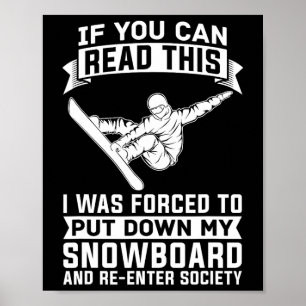 Affiche Snowboard Sports d'hiver - Snowboard Snowboard
