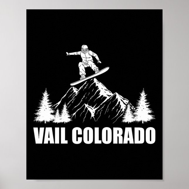 Affiche Snowboard Vail Colorado Snowboard (Devant)