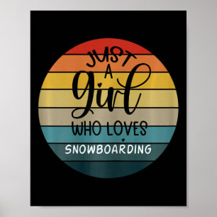Affiche Snowboard vintage