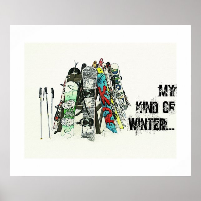 Affiche Snowboards - Mon genre d'hiver (Devant)