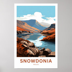 Affiche Snowdonia Pays de Galles Imprimer