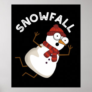 Affiche Snowfall Funny Puns de neige Dark BG