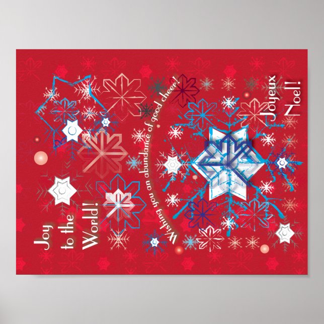 Affiche Snowflake Greetings I (Devant)