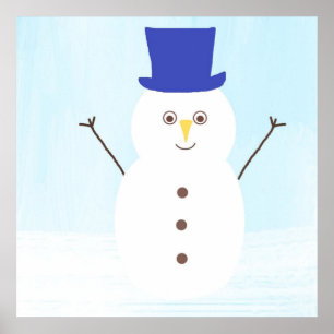 Affiche snowman art